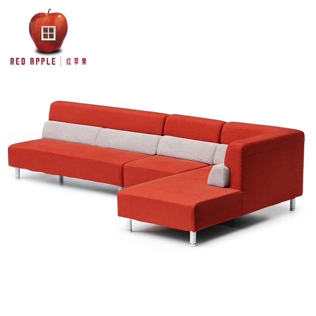 红苹果布艺沙发转角组合ap66_红苹果家具布艺沙发_网