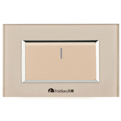 飞雕墙壁开关格爵晶-118(琉璃金)系列