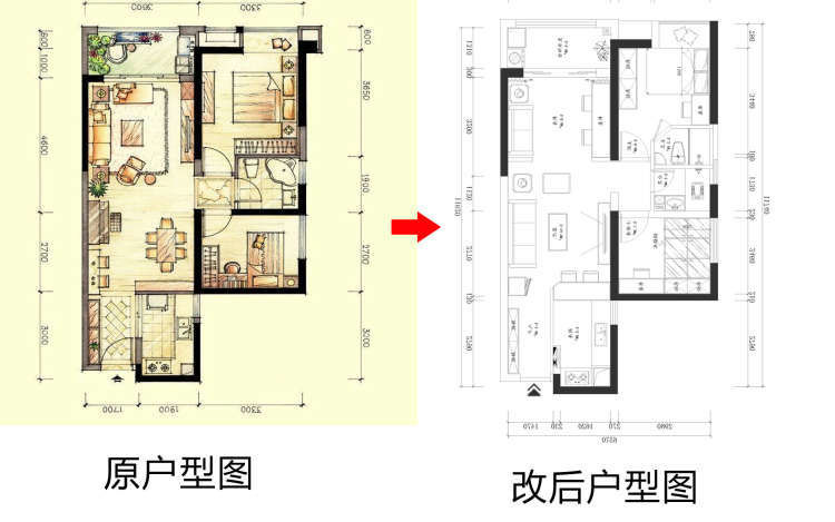 60平小户型,懒人"只用两招"改成了舒适的三房两卫