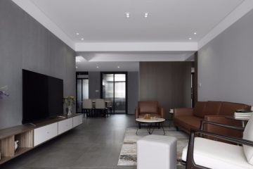 用灰调诠释现代风格，140平功能和生活相结合的三居室