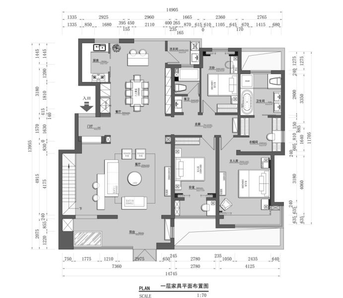 环球掌舵复式 450㎡