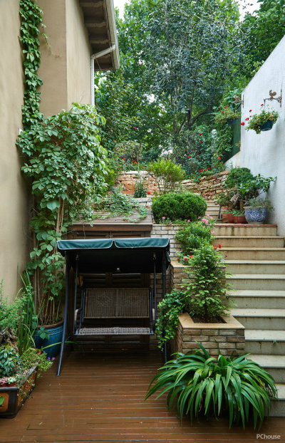 恬静田园风格户外花园设计图赏